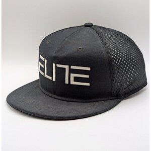 Nike True Elite Hat Adult Snapback Black White Embroidered Trucker Cap Flat Bill